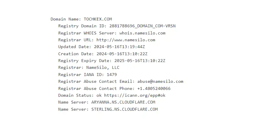 Tochkex.com: Domain